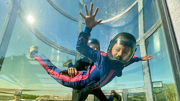 Baptême chute libre enfant